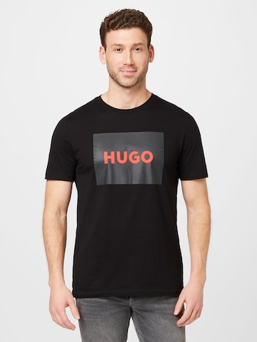 T-Shirt 'Dulive222' HUGO en noir : devant