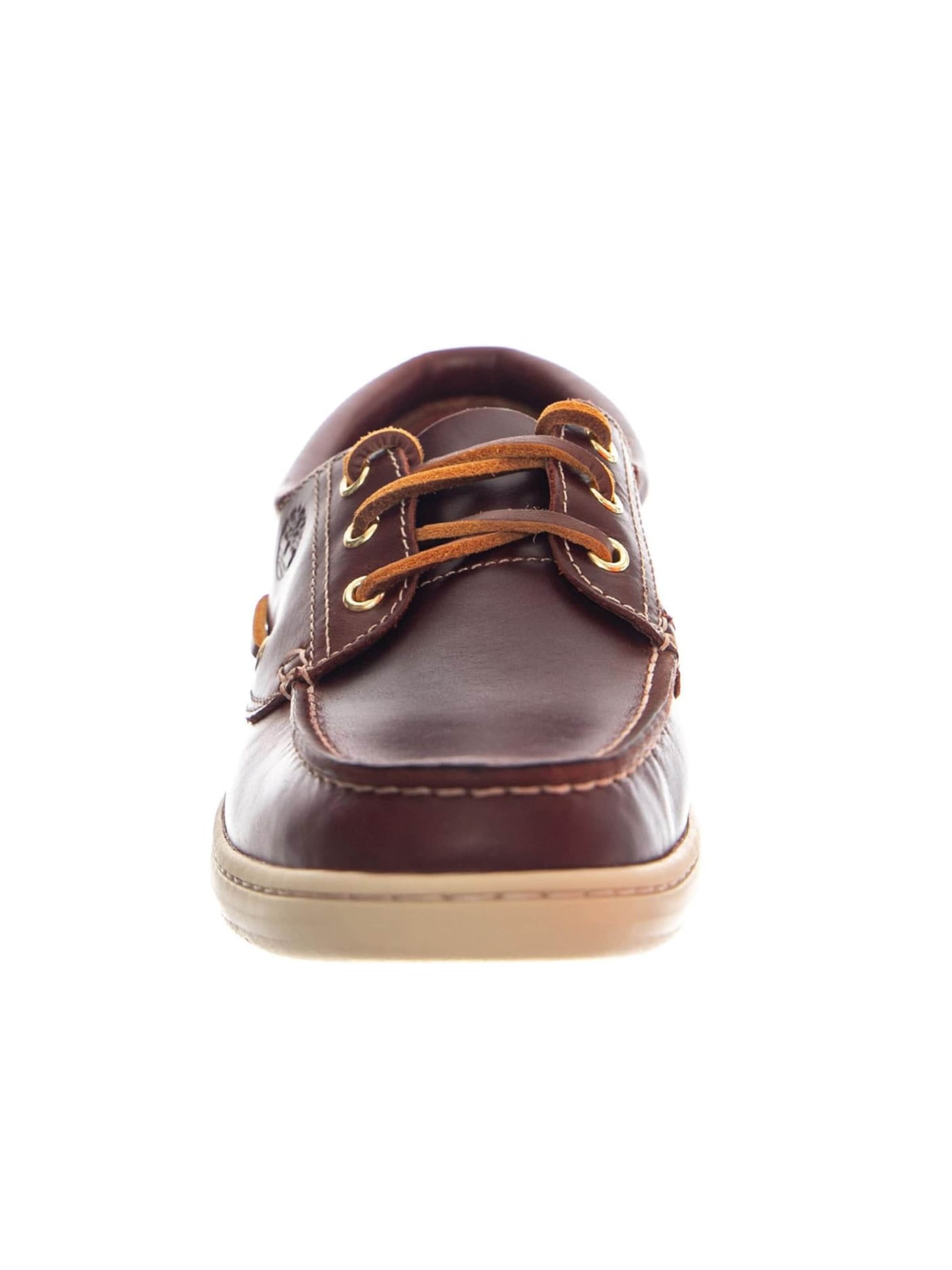 Scarpa stringata 'PORT Boat Shoe BUR F Grain' di TIMBERLAND in marrone