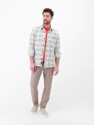 LERROS Poloshirt mit Waffelstruktur aus 100 % Baumwolle in Rot