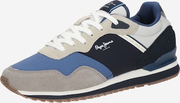 Baskets basses 'London Link' Pepe Jeans en gris : devant