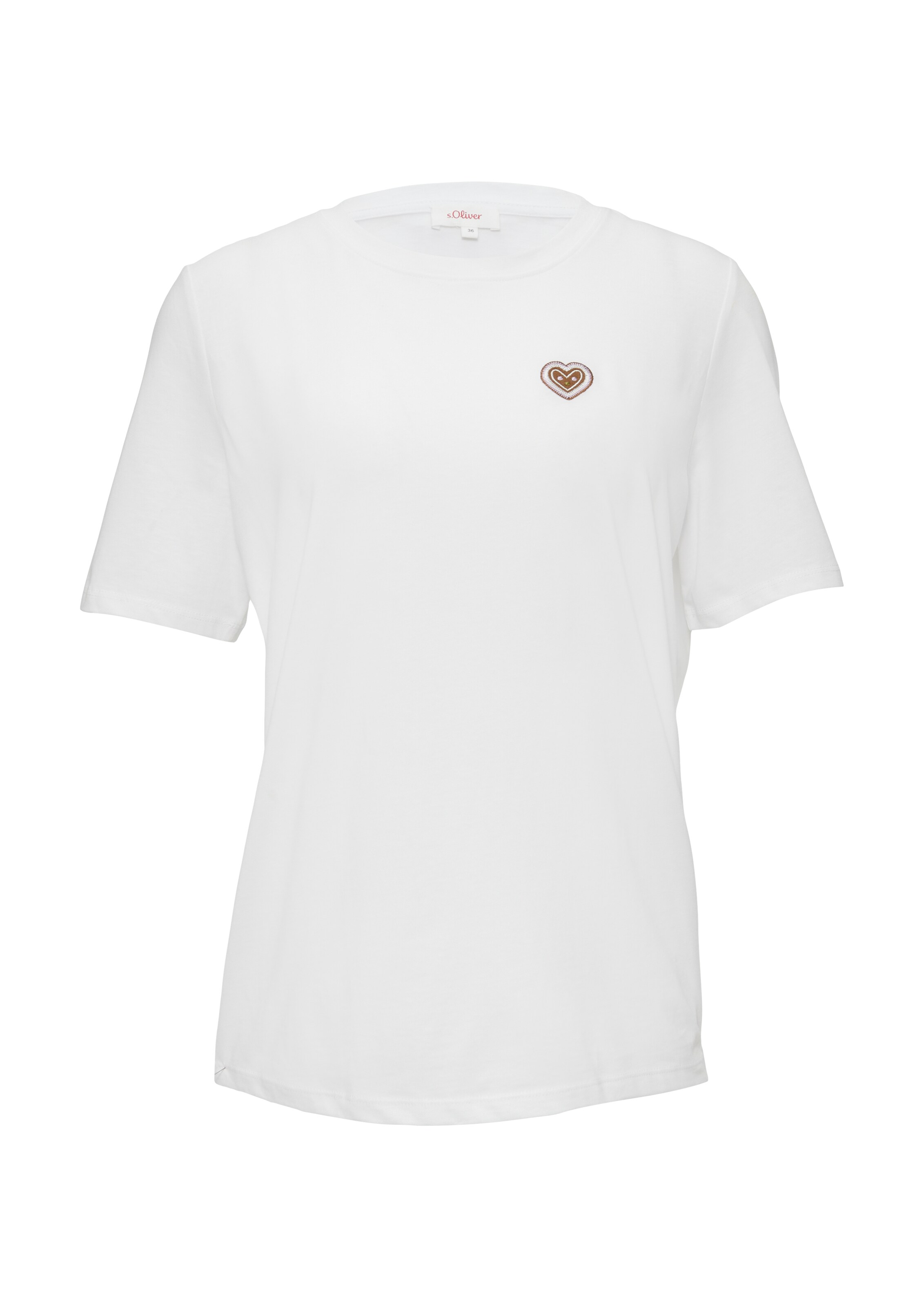 s.Oliver Shirt in Wit: voorkant