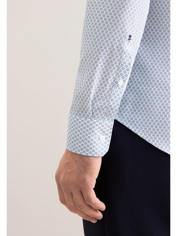 SEIDENSTICKER Regular fit Zakelijk overhemd 'Schwarze Rose' in Blauw