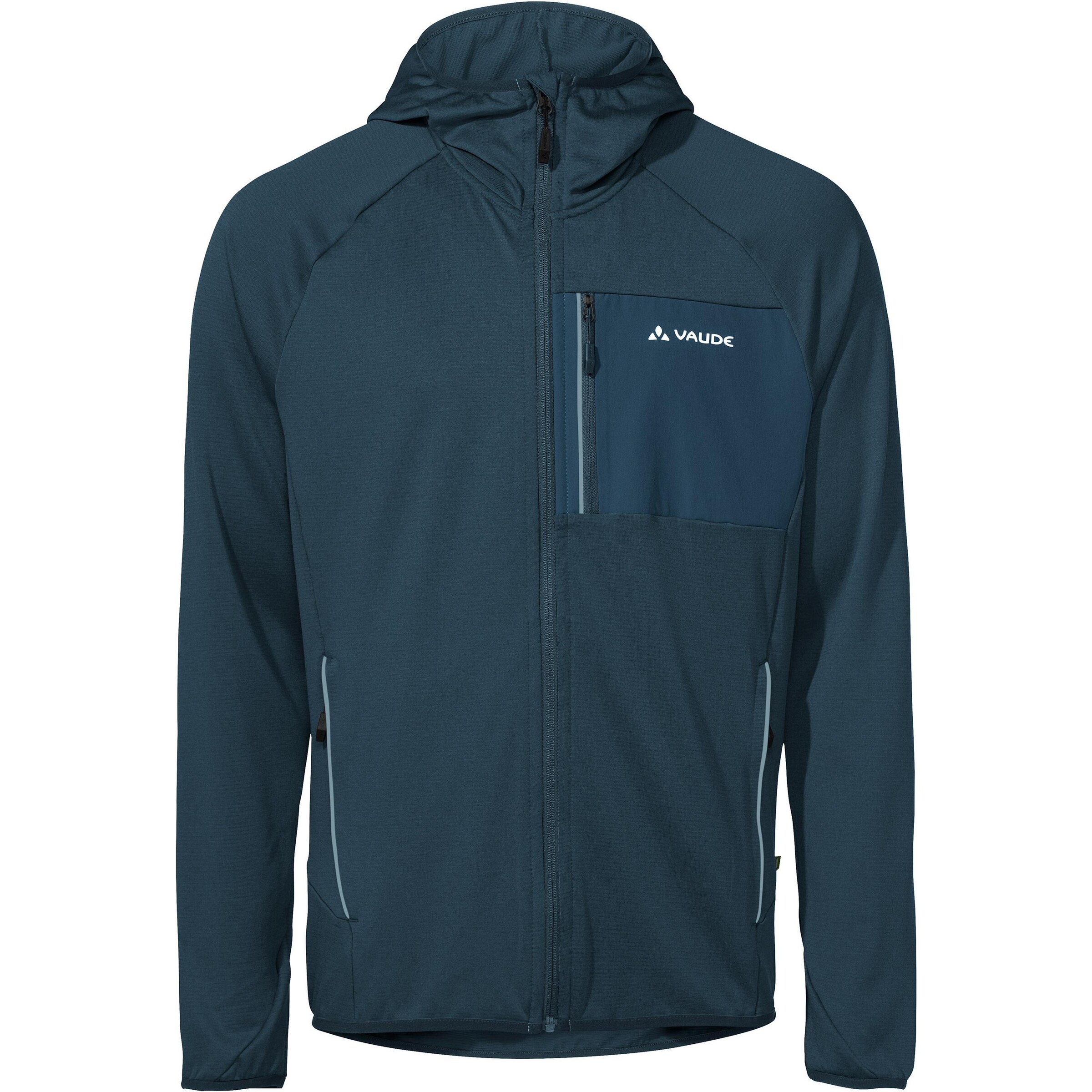 VAUDE Athletic fleece jacket 'Tekoa II' in Blue: front