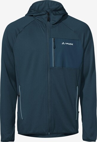 VAUDE Athletic Fleece Jacket 'Tekoa II' in Blue: front