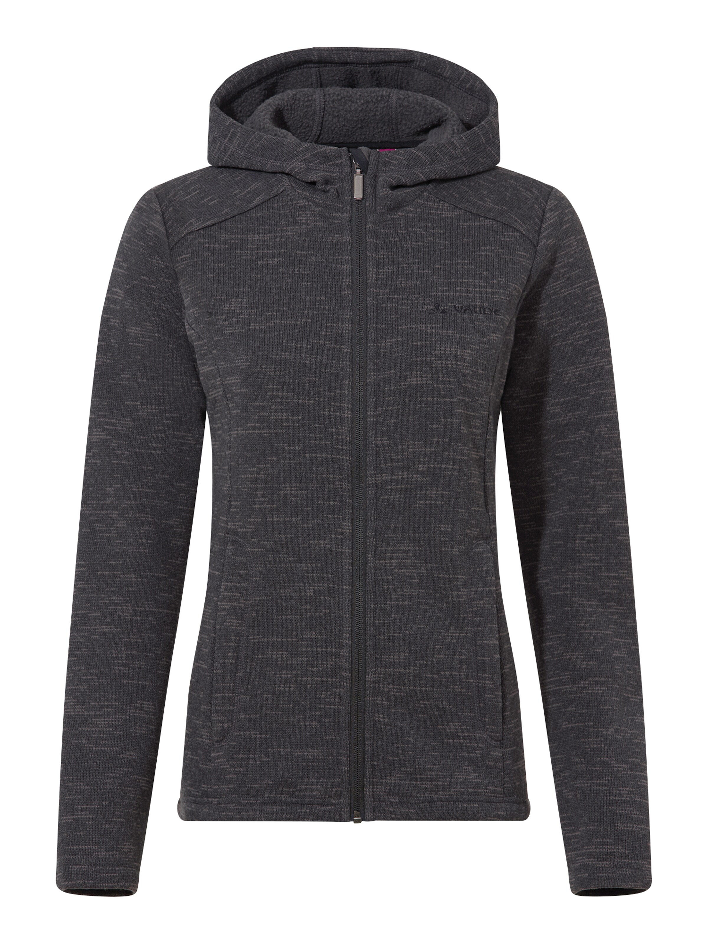 VAUDE Functionele fleece jas 'Tikoma' in Zwart: voorkant