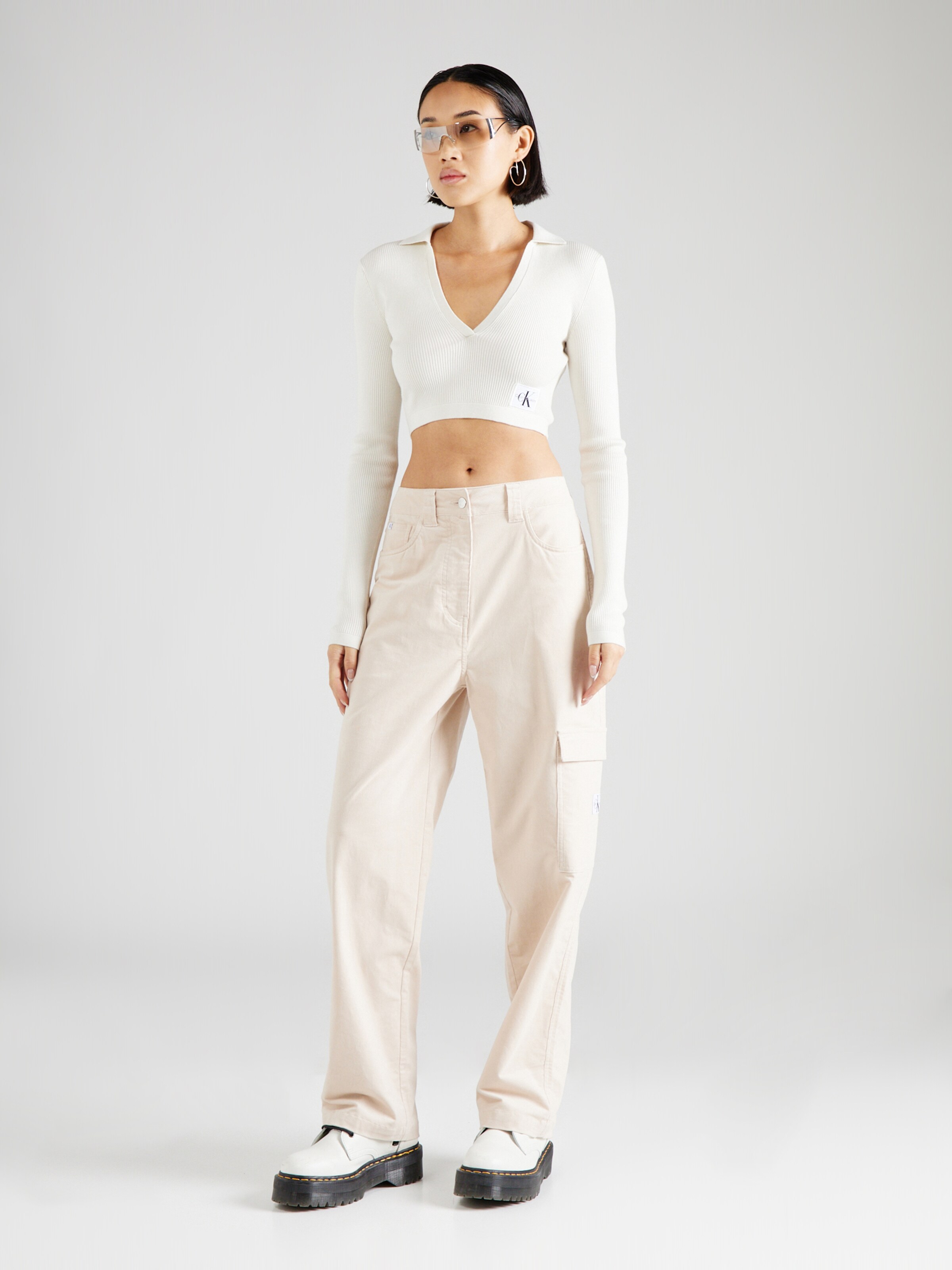 Calvin klein cream pants outlet