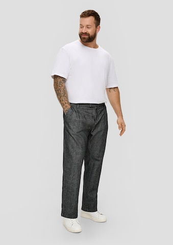 s.Oliver Tapered Bandplooibroek 'Detroit' in Grijs