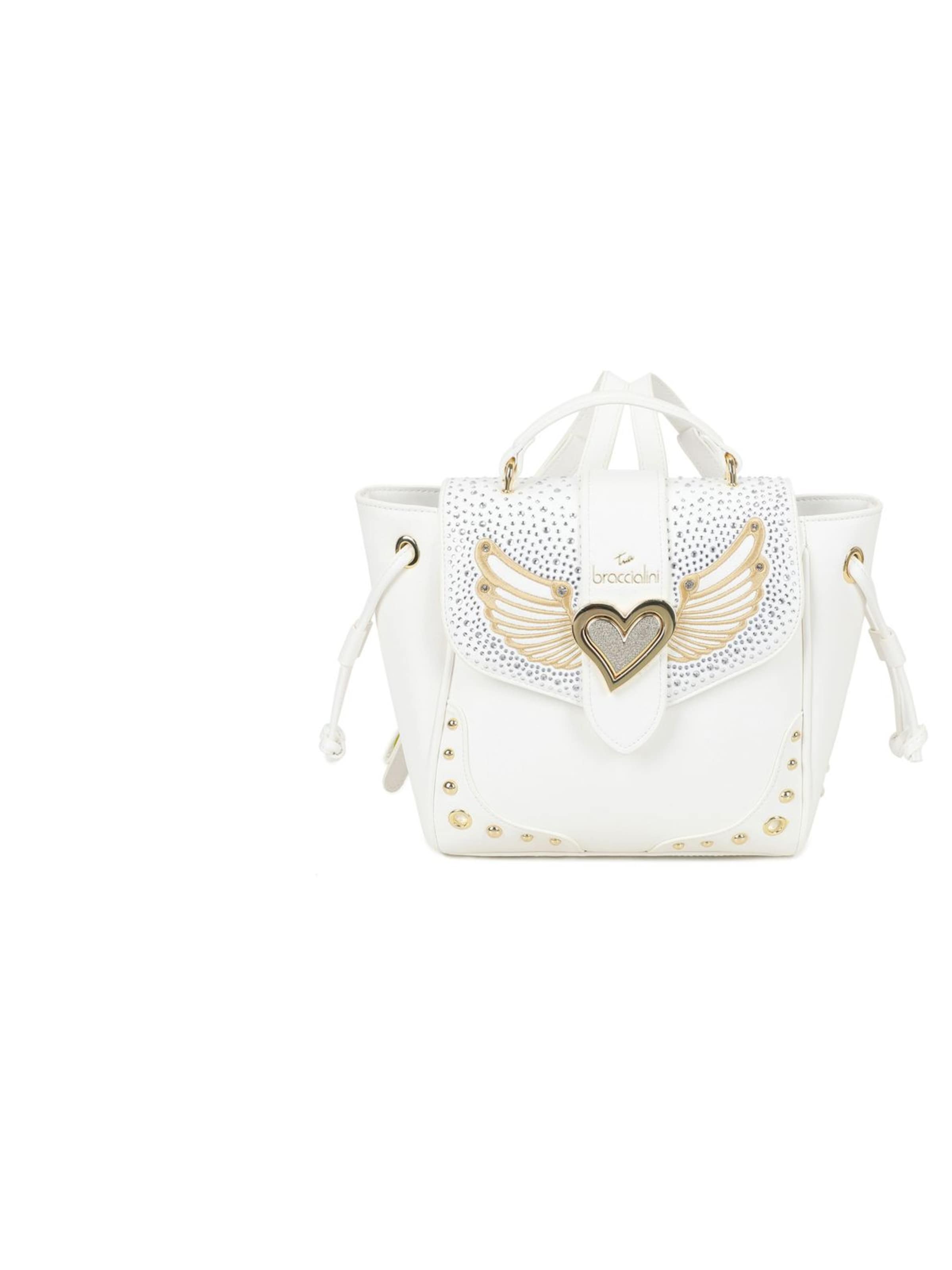 Braccialini Rucksack 'Rock'‌‌‌‌‌‌‌‌‌‌ in Weiß: Vorderseite