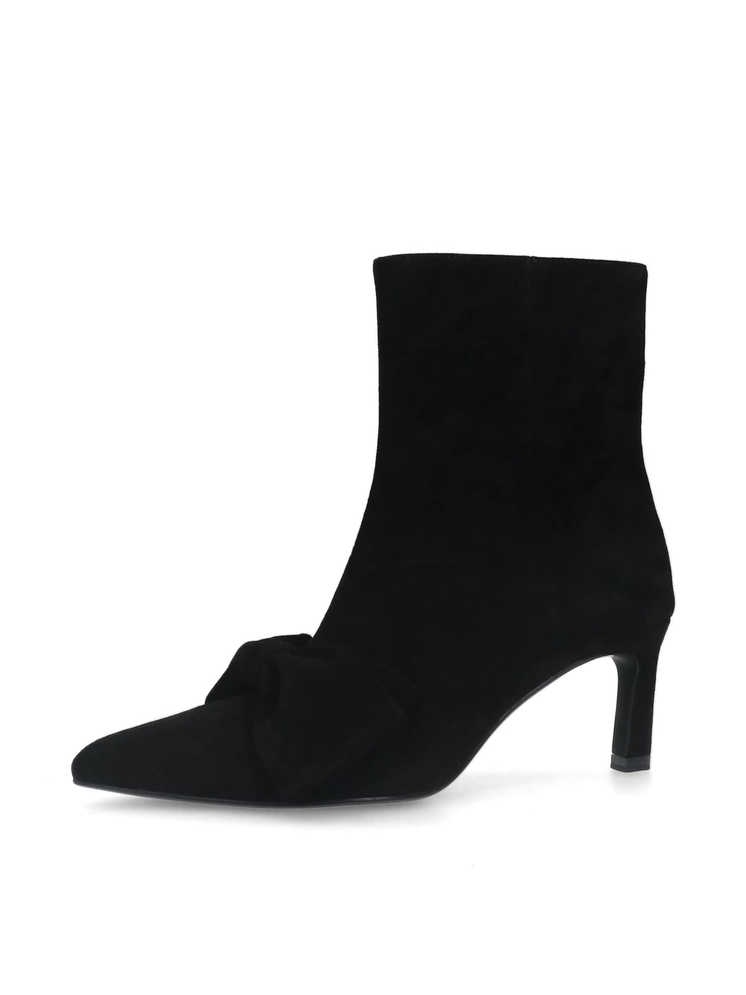 MANFIELD Enkellaarsjes in Zwart: voorkant