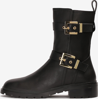 Botine Kazar pe auriu / negru, Vizualizare produs