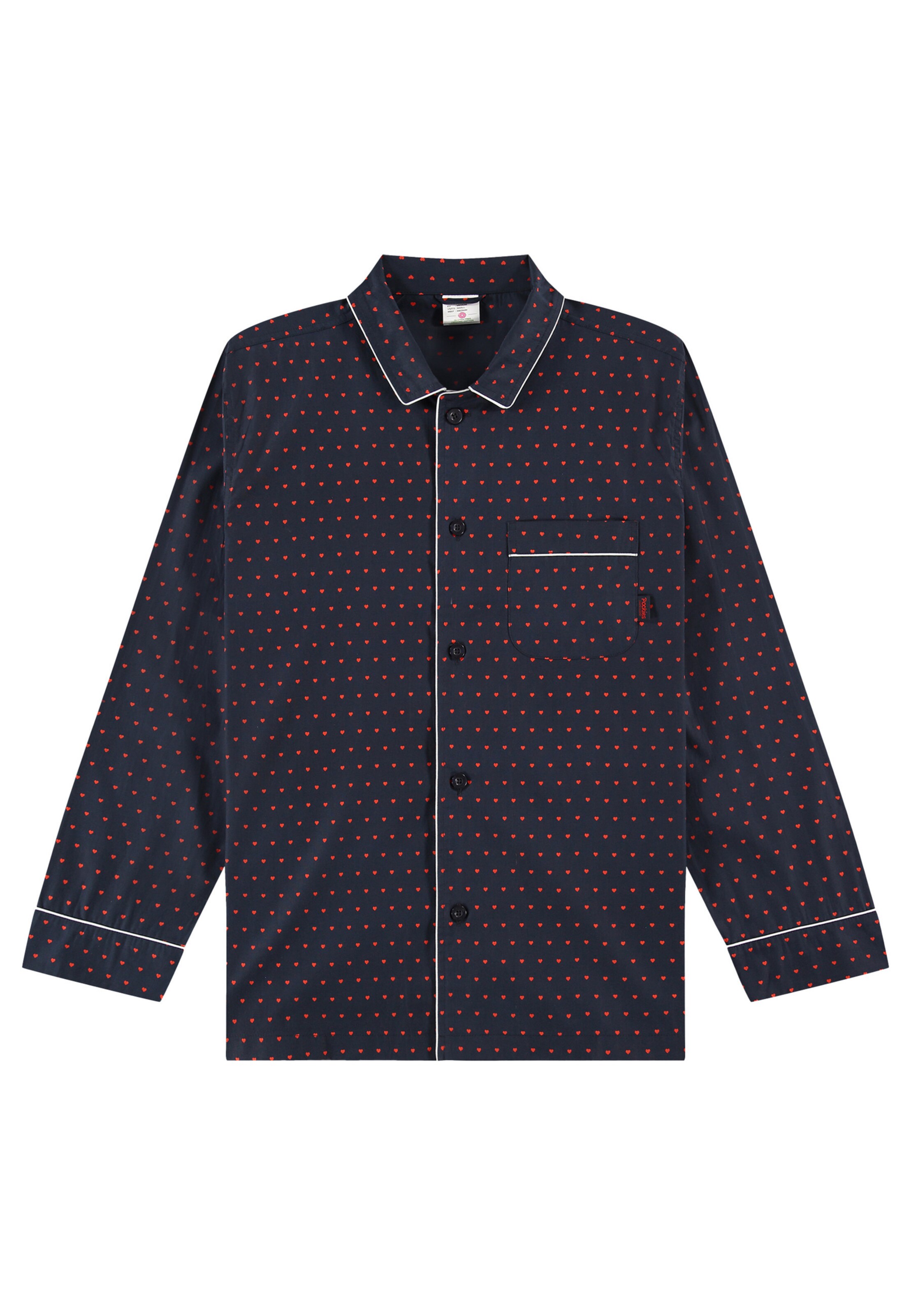 Pigiama lungo 'Luv' di Pockies in blu: frontale