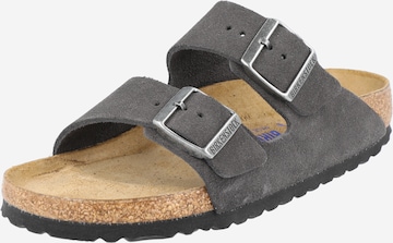 BIRKENSTOCK Muiltjes 'Arizona' in Grijs: voorkant