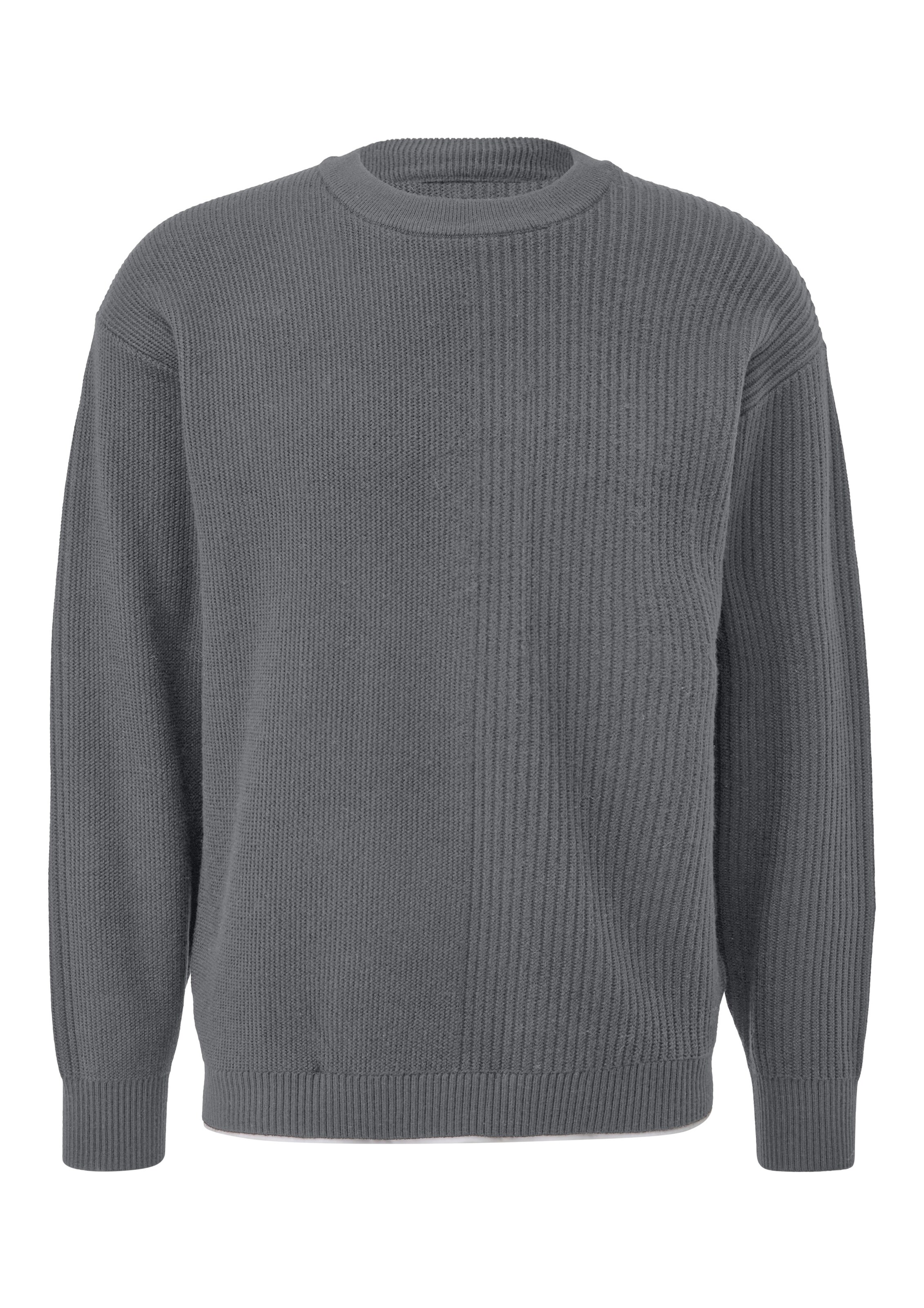 QS Pullover in Grau: Vorderseite