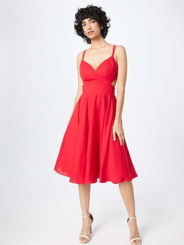 MAGIC NIGHTS Cocktail Dress in Red: front