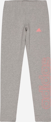 ADIDAS PERFORMANCE Workout Pants 'LIN' in Grey: front