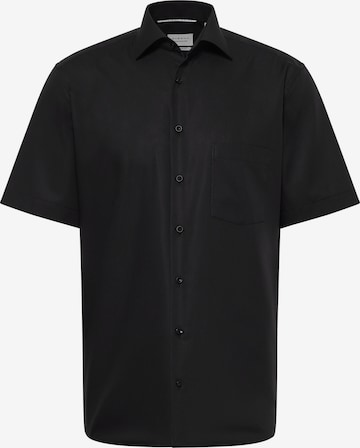 ETERNA Regular fit Business Shirt in Black: front