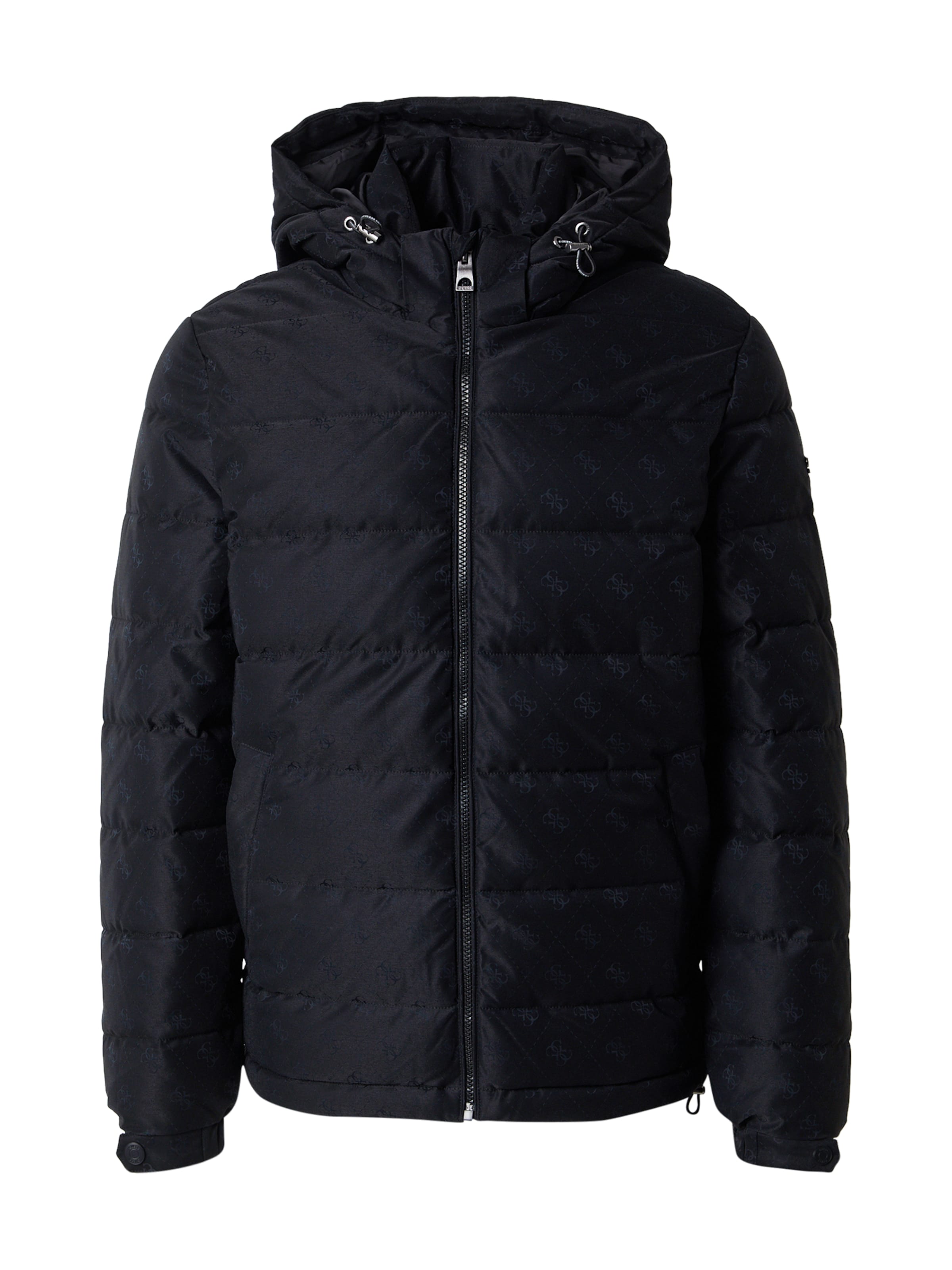 Geacă de primăvară-toamnă de la GUESS pe negru: față