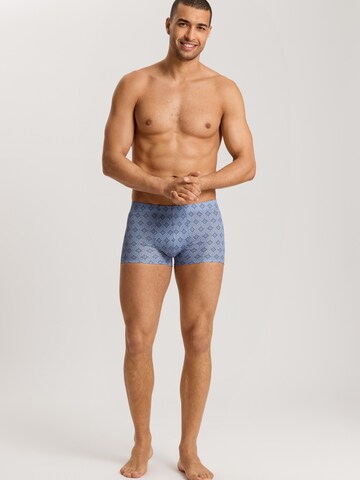 Hanro Boxershorts ' Fancy Jersey ' in Blauw