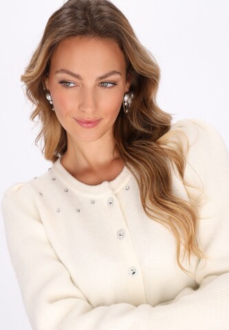faina Knit cardigan in White