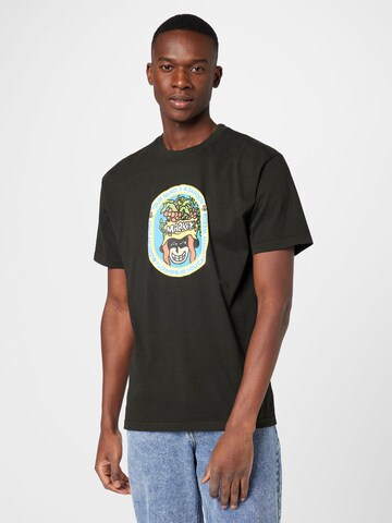 MARKET Shirt 'LAND ESCAPE GARDEN' in Black: front