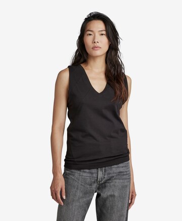 G-Star RAW Top in Zwart: voorkant