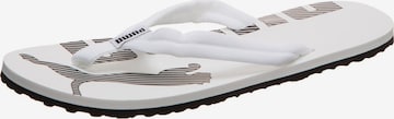PUMA T-Bar Sandals 'Epic Flick v2' in White: front