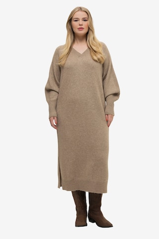 Studio Untold Knitted dress in Brown: front