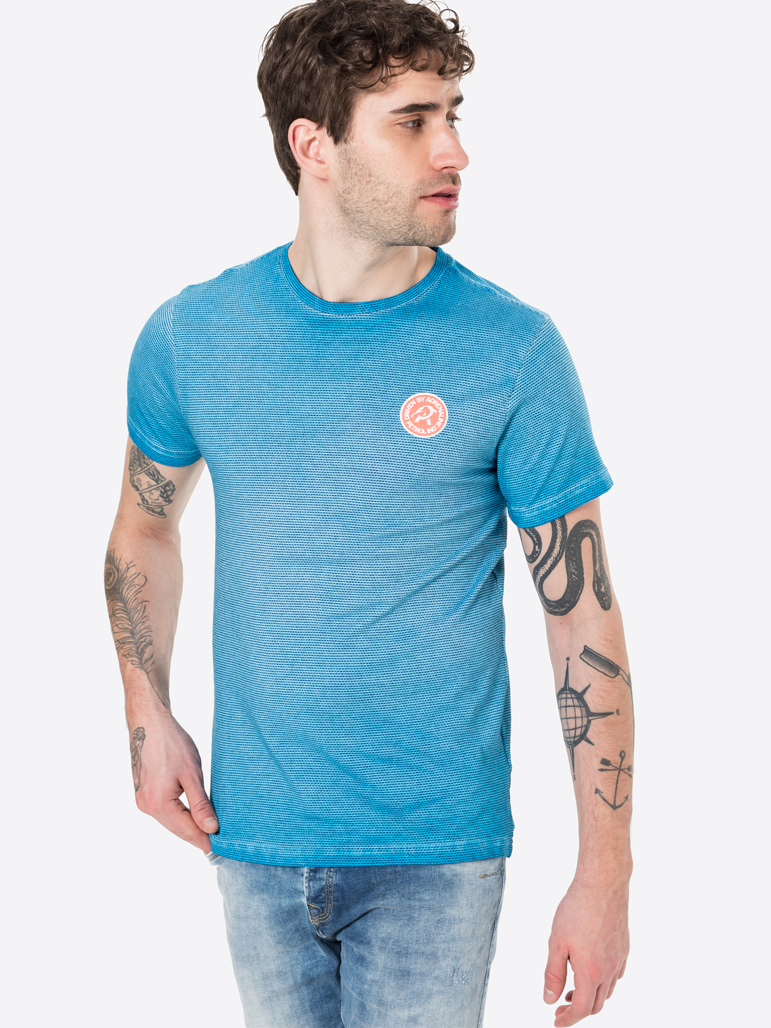 Odzież Mężczyźni Petrol Industries Koszulka w kolorze Niebieskim 