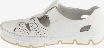 Slip on Rieker en blanc : devant