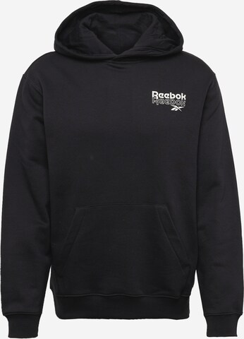 Reebok Sweatshirt 'PROUD' in Schwarz: predná strana