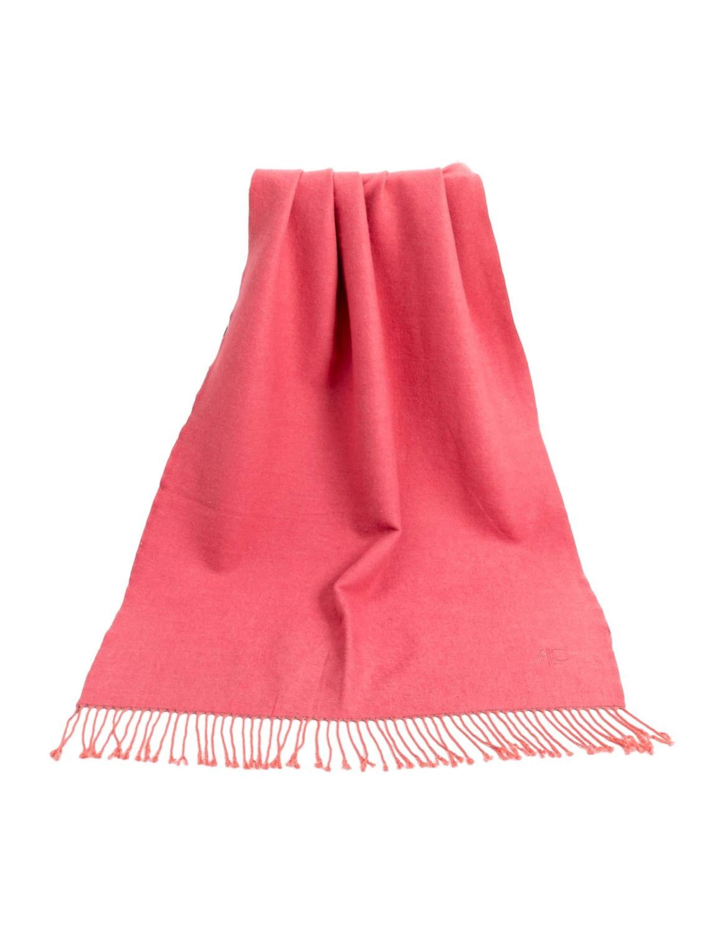 alberto cabale Scarf 'Écharpe en cachemire rose Recto-Verso' in Pink: front