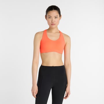 Soutien-gorge de sport new balance en orange : devant