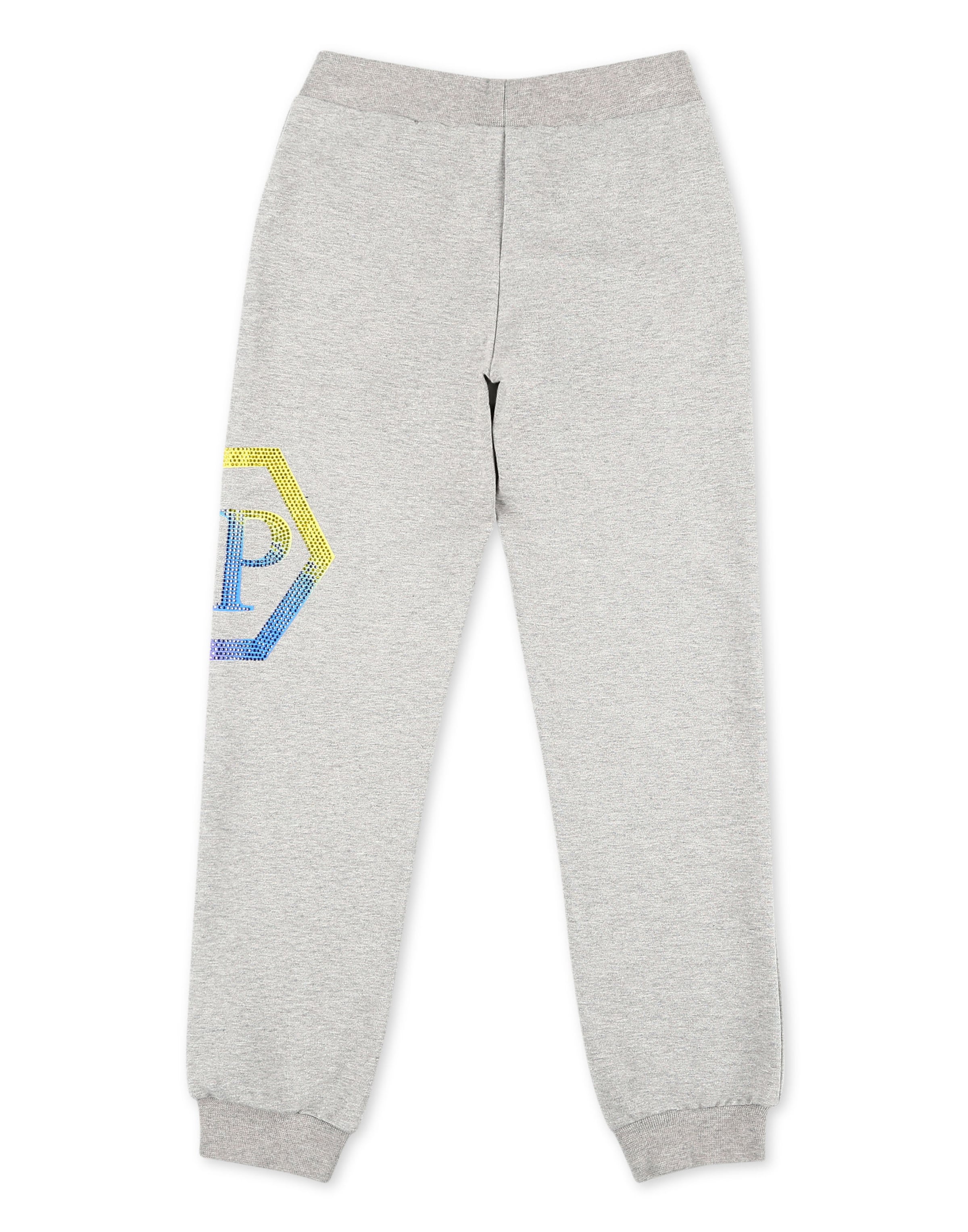 Philipp Plein - Tapered Calças 'Statement' em cinzento