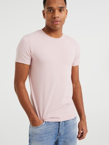 T-Shirt WE Fashion en rose : devant