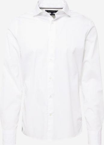 Tommy Hilfiger Tailored - Ajuste estrecho Camisa en blanco: frente