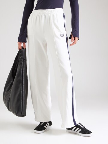 GAP Wide leg Trousers in White: front