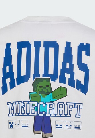 T-Shirt 'Minecraft' ADIDAS SPORTSWEAR en blanc