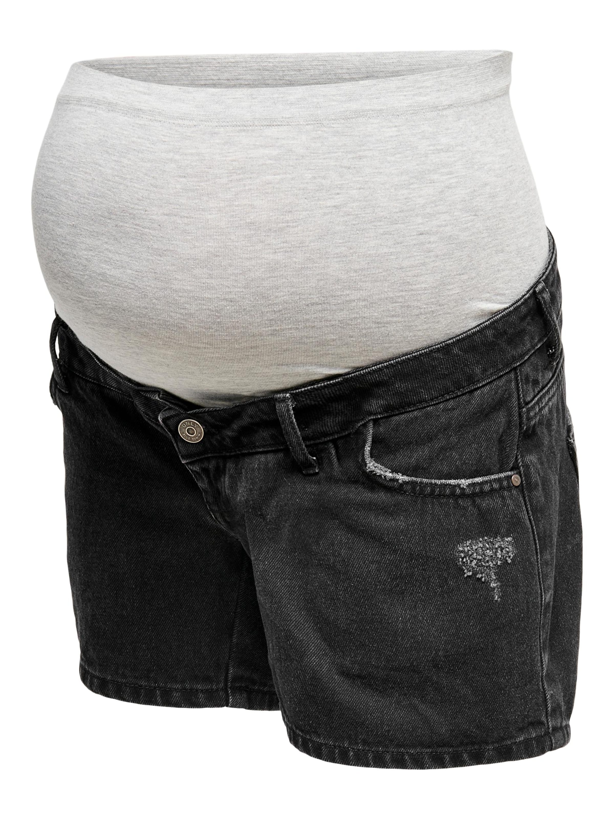 Only Maternity tavaline Teksapüksid 'Jagger', värv must: eest vaates