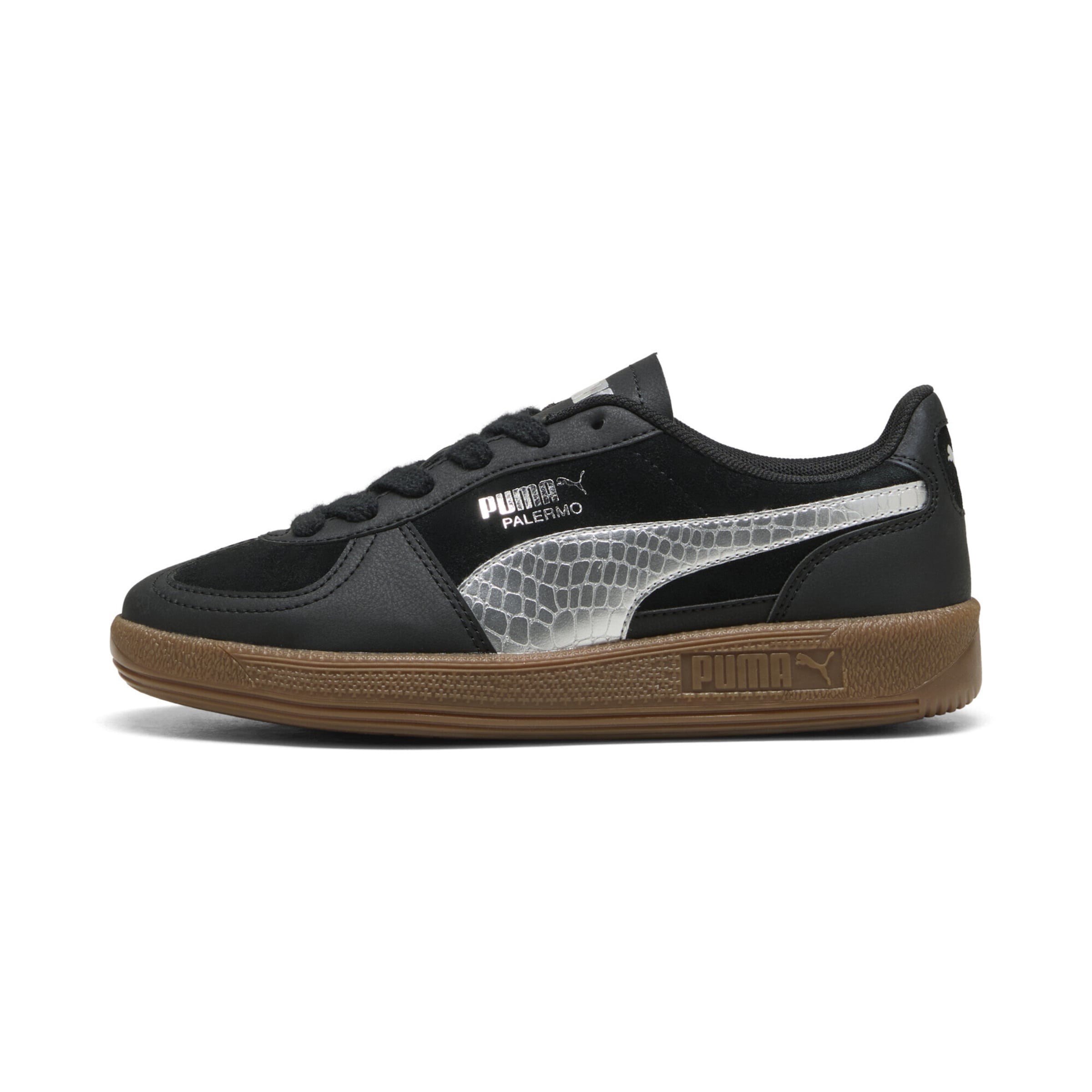 PUMA Sneakers 'Palermo Metallic Safari' in Zwart: voorkant