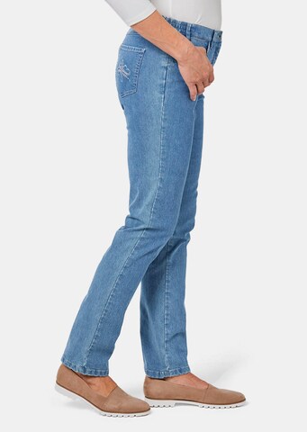Coupe slim Jean 'ANNA' Goldner en bleu