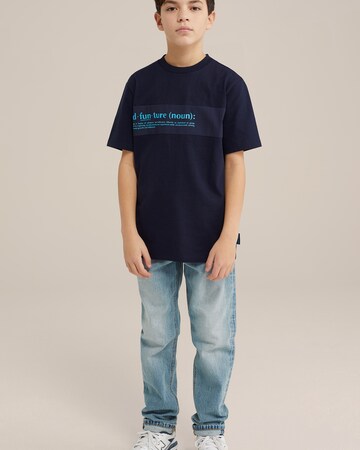 T-Shirt WE Fashion en bleu