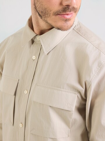 Calvin Klein Regular fit Πουκάμισο σε μπεζ