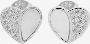 Akzent Earrings '"Aveline" aus 925 Sterlingsilber, rhodiniert, langlebig' in Silver: front
