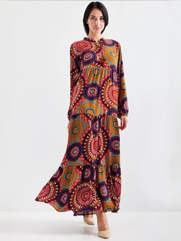 Bigdart - Vestido em amarelo: frente