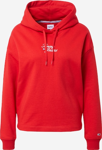 Sweat-shirt Tommy Jeans en rouge : devant