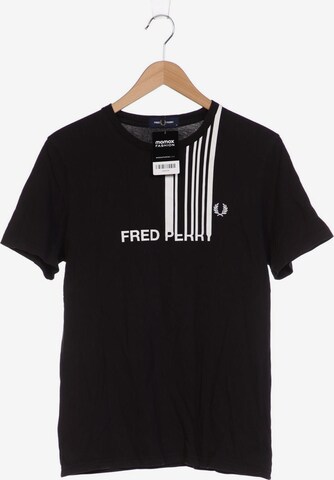 Fred Perry T-Shirt M in Schwarz: predná strana