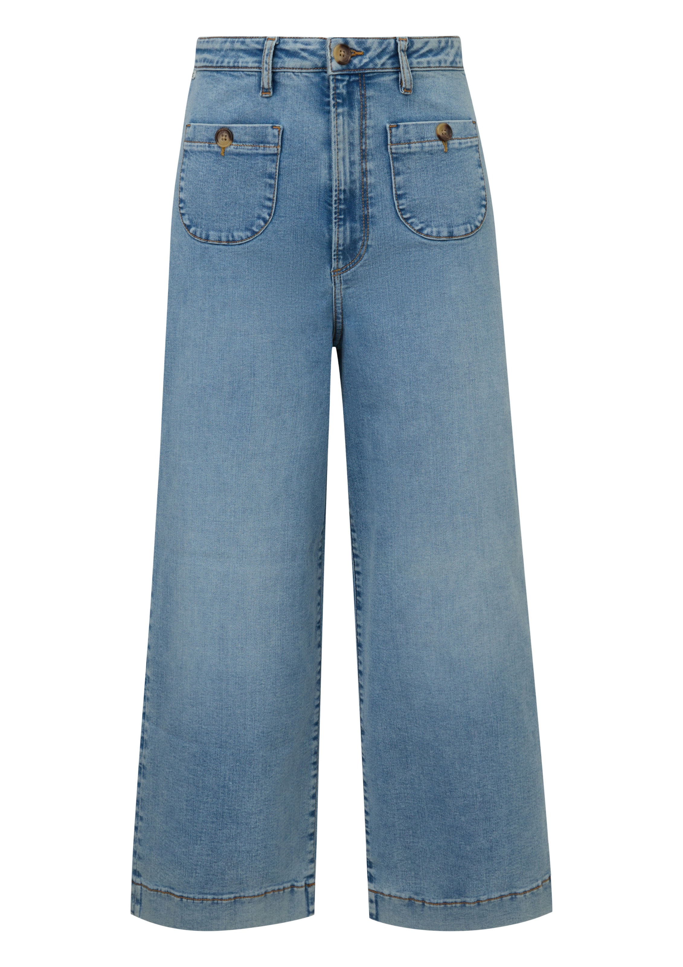 QS Loosefit Jeans 'Catie' in Blauw: voorkant