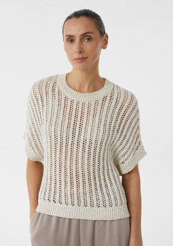 Pull-over COMMA en beige : devant
