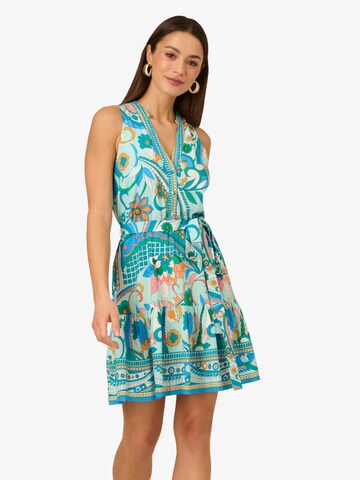 Adrianna Papell Summer Dress in Green: front