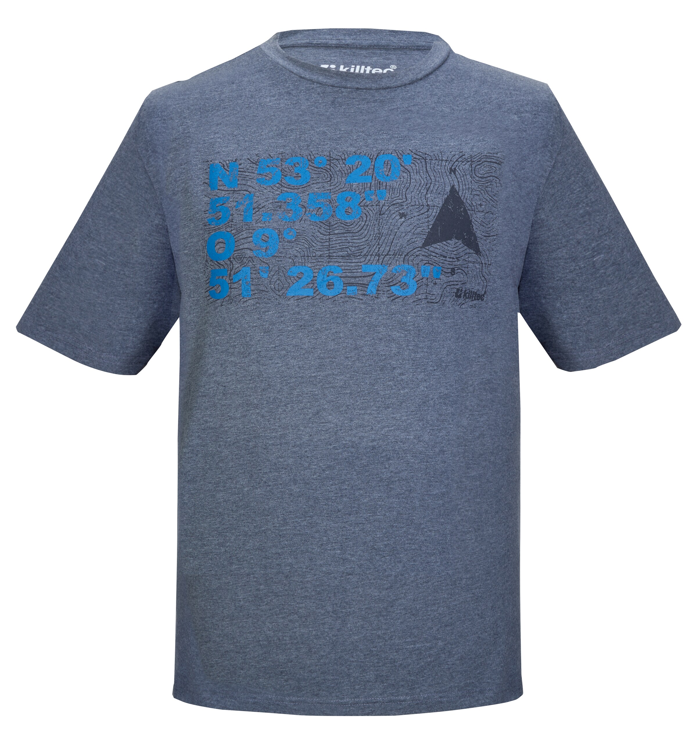 KILLTEC Performance Shirt in Blue: front